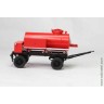прицеп цистерна 4000л 1970г. пожарная красная (Моделстрой 1/43)