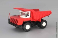 БЕЛАЗ-540 карьерный самосвал, белый/красный (НАП 1:43)