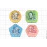 Приднестровье 2014, набор 4 монеты (пластик)