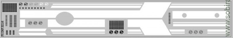 DKP0214 Набор декалей Полосы для ЛиАЗ-5256.00 белые, вариант 1 (45x290 мм)