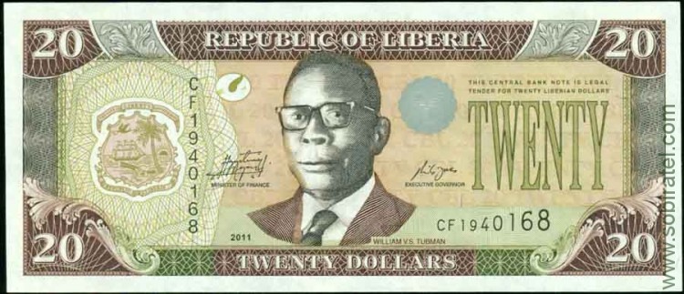 Либерия 2011, 20 долларов
