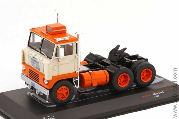 седельный тягач №188 White 7400 1960 белый с оранжевым (iXO 1:43)