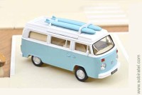 VW T2 Combi 1973 с досками для серфинга, синий (Norev 1/43)