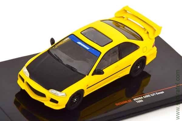 Honda Civic EJ1 1995 желтый с черным (iXO 1:43)