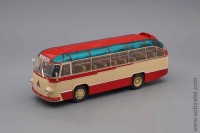 автобус ЛАЗ-695Б городской 1958г., бежевый / красный, 1:43 Ultra