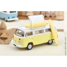 VW T2 Combi 1973 с досками для серфинга, жёлтый (Norev 1/43)