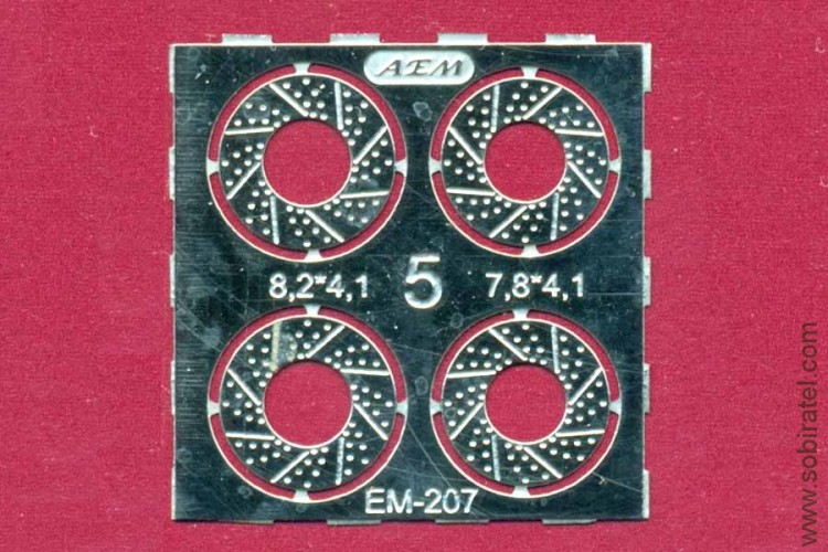 EM-207 фототравление. Тормозные диски, набор №5