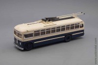 троллейбус МТБ-82Д производства Тушино 1947-1961, бежево-синий (ULTRA 1:43) 