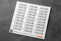 3D-декаль. Автономера РФ современные Тип 1 (Emboss 1/43)