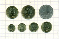 Таджикистан. Набор 7 монет.