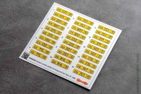 3D-декаль. Автономера РФ автобусов и такси (Emboss 1/43)