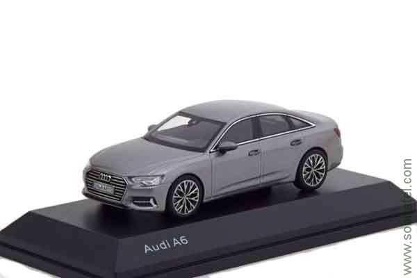 Audi A6 Limousine 2018 taifun grey, 1:43 i-Scale