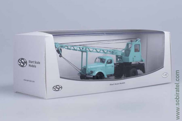 автокран АК-75 (164), выставочный ВДНХ, бирюзовый (SSM)