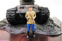 фигурка Офицер-танкист времен Великой Отечественной войны (Моделстрой 1:43)