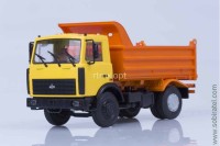 Минский-5551 1998 самосвал, поздняя кабина, жёлто-оранжевый (АИСТ 1:43)