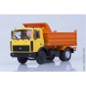 Минский-5551 1998 самосвал, поздняя кабина, жёлто-оранжевый (АИСТ 1:43)