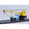 автокран АК-75 (164) голубой / жёлтый (SSM 1/43)