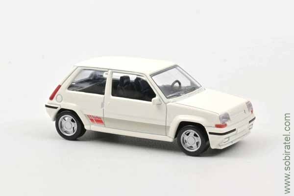 Renault 5 GT Turbo Supercinq Ph II 1988 белый (Norev 1/43)