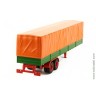 полуприцеп грузовой с тентом, оранжевый с зеленым (iXO 1:43)