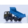 Минский-5551 1988 самосвал, ранняя кабина, хаки-синий (АИСТ 1:43)