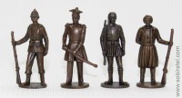 Воины 19 столетия, 4 шт., 40 мм