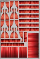 DKM0171 Набор декалей Шторки для Ikarus 256 красные (100x140 мм)