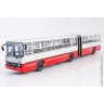автобус Икарус Ikarus 280.64 планетарные двери, белый с красным (СовА 1:43)