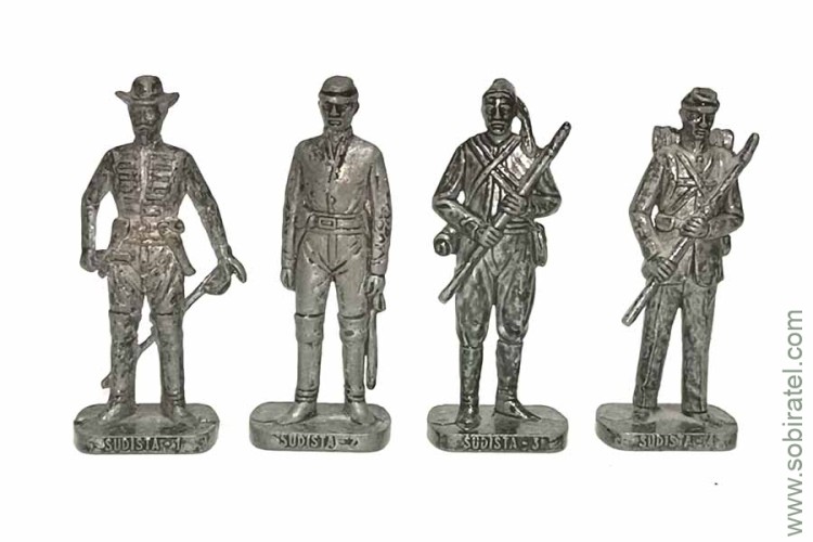 США. Солдаты южан в 1862 году, 40 мм (цвет - железо)