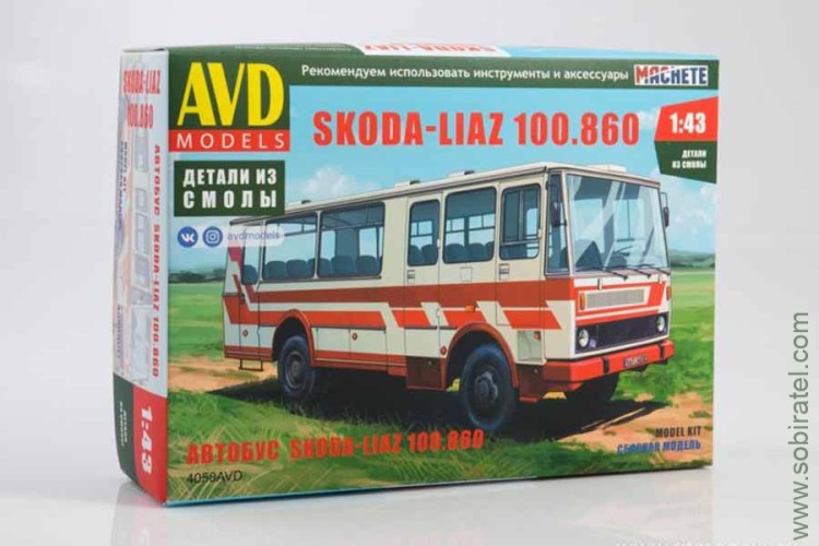 Сборная модель Автобус Skoda LIAZ 100.860 (AVD 1:43)
