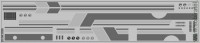 DKP0225 Набор декалей Полосы для ЛиАЗ-5256.00, вариант 6 (60x290 мм)