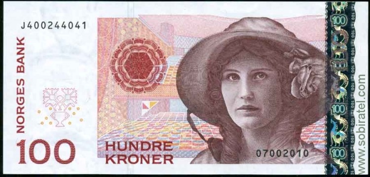Норвегия 1995, 100 крон
