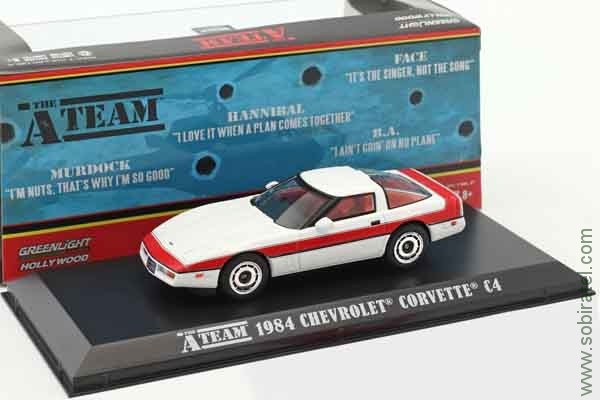 Chevrolet Corvette C4 1984 из т/с Команда А (Greenlight 1:43)