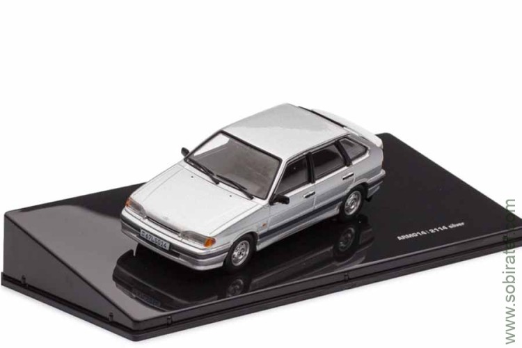 автомобиль 2114 самара 2 серебристый (ARM 1/43)