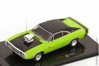 Dodge Charger R/T 1970 чёрно-зеленый (iXO 1/43)