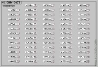 DKM0473 Набор декалей Номерные знаки России - регион 45 - Курганская область (100x70 мм)