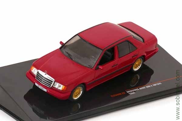 Mercedes-Benz 300E (W124) 1984 dark red (iXO 1:43)