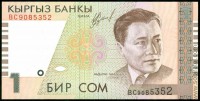 Киргизия 1999, 1 сом.