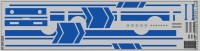 DKP0228 Набор декалей Полосы для ЛиАЗ-5256.00, вариант 9 (70x290 мм)