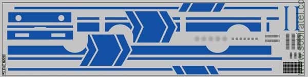 DKP0228 Набор декалей Полосы для 5256.00, вариант 9 (70x290 мм)
