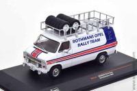 Chevrolet G-series Van Rothmans Opel Rally Team 1983 техничка с багажником и запасными колесами (iXO 1:43)