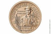 1 доллар 2026 США. Доктор Норман Борлоуг. Айова. Серия Американские инновации