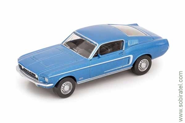 Ford Mustang Fastback 1968 синий (Norev 1/43)