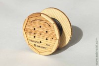 Катушка кабельная №22А усиленная с кабелем "Ункомтех", масштабная модель (СМУ-23.S 1:43)