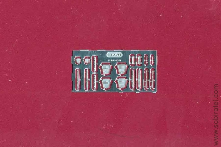 EM-093-2 фототравление. Набор шильдиков для Горький некст, вариант 2, никель