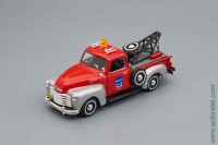 Chevrolet C-3100 Pickup tow, red / silver (Cararama 1:43)