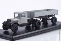 ЗИС-10 с полуприцепом, серый (SSM 1:43)
