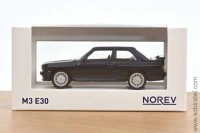 BMW M3 (E30) 1986 чёрный (Norev 1/43)