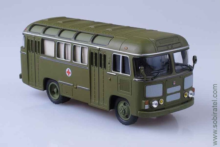 автобус Павловский 672М санитарный (СовА 1:43)