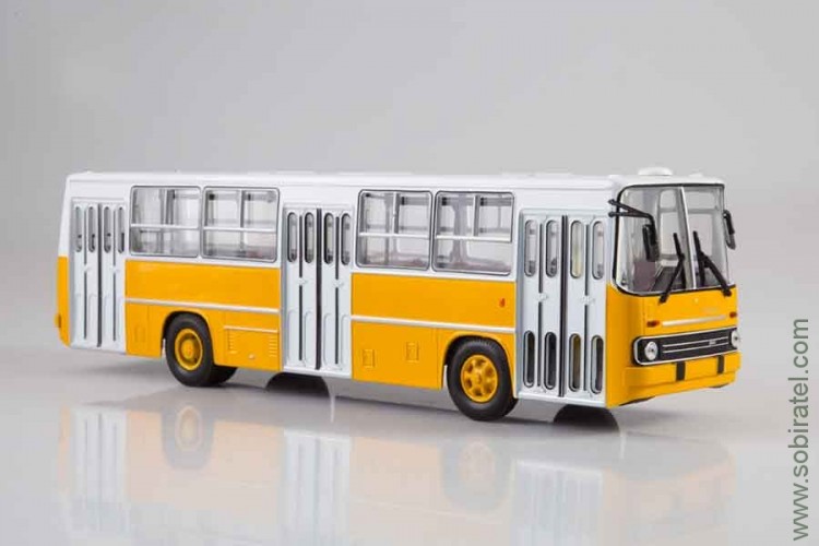 автобус Икарус Ikarus 260 жёлто-белый (СовА 1:43)