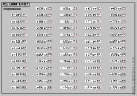 DKM0497 Набор декалей Номерные знаки России - регион 69 - Тверская область (100x70 мм)
